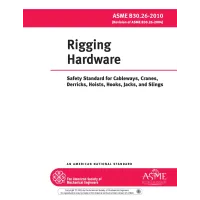 ASME B30.26-2010