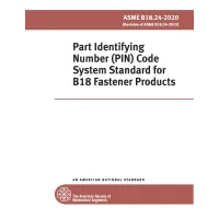 ASME B18.24-2020
