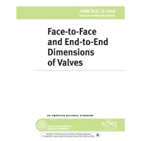ASME B16.10-2009