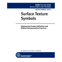 ASME Y14.36-2018 (R2024)