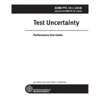 ASME PTC 19.1-2018