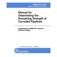 ASME B31G-2023 PDF
