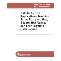 ASME B18.2.2-2022