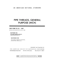 ASME B1.20.1-1983 (R2006)